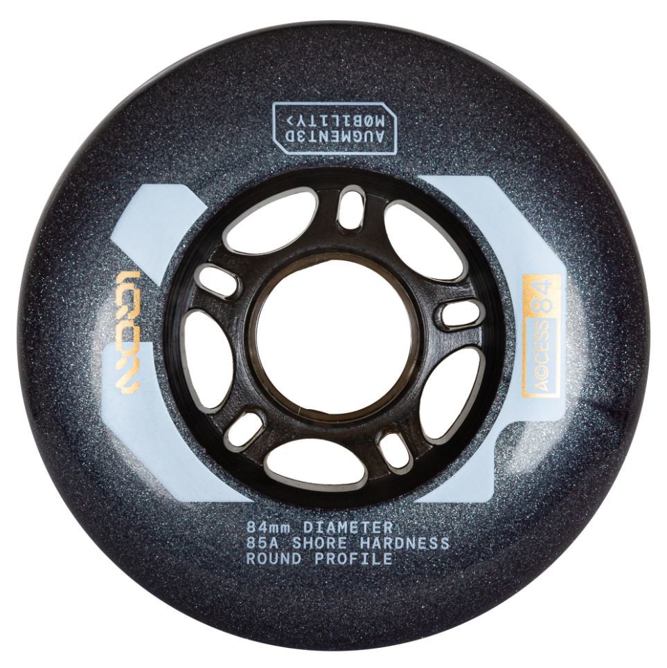 Powerslide Kolečka Iqon Access Dark Grey (4ks)