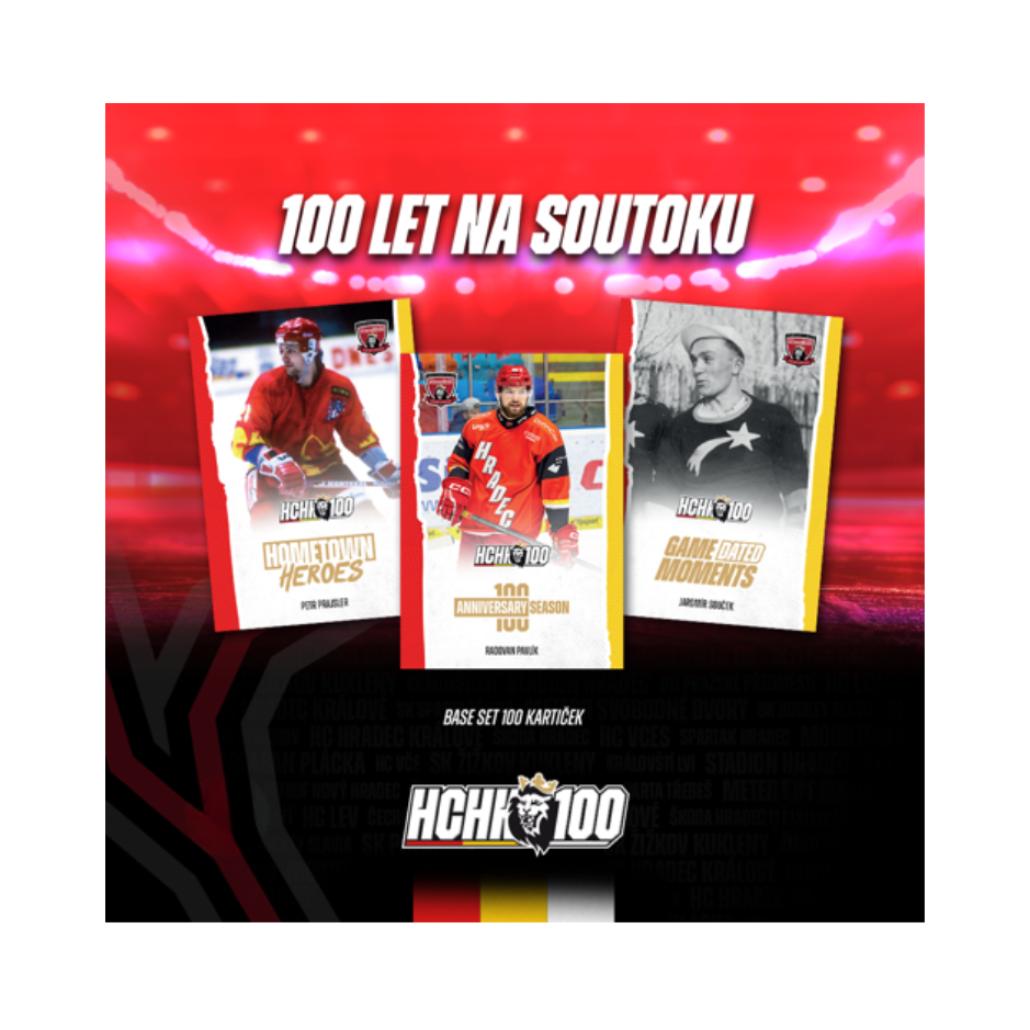 Moje Kartičky Hokejové kartičky 100 LET NA SOUTOKU HRADEC KRÁLOVÉ