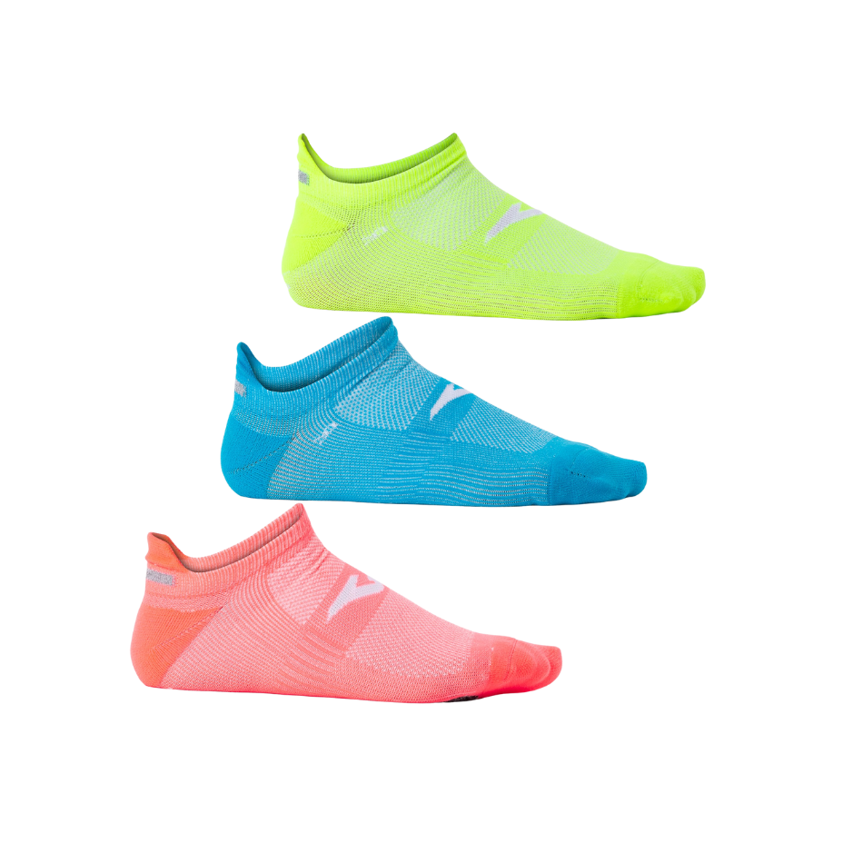 Joma Ponožky Joma Running Night Socks Fluor Coral Fluor Yellow (3ks)